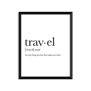 travel definition - unframed art print poster or greeting card
