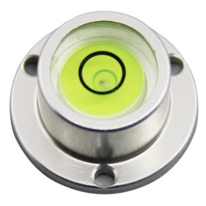 Driak Aluminum Metal Case Bullseye Level Spirit Level, 22x14x10mm/0.87"x0.55"x0.39"