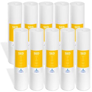 express water – 10 pack sediment replacement filter – whole house replacementsed high capacity 5 micron water filter – 4.5” x 20” inch…