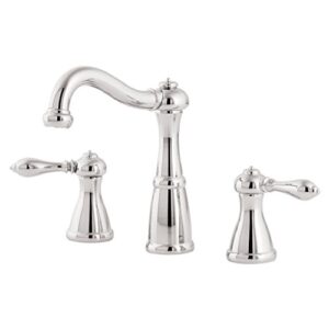 pfister lg49m0bc marielle 2-handle 8" widespread bathroom faucet in polished chrome, 8 inch