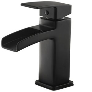 pfister lg42df0b kenzo single control 4" centerset bathroom faucet, matte black