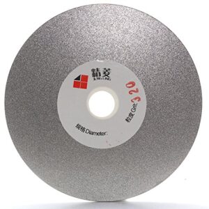 jingling 4" inch 100mm diamond flat lap disc coated grinding disk grit 320 medium