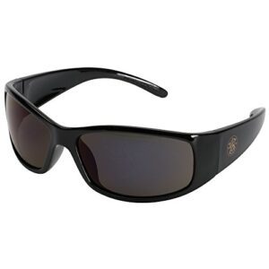 smith & wesson elite safety glasses (21303), smoke lenses, black frame, unisex sunglasses for men and women