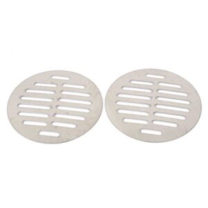 uxcell stainless steel round sink floor drain strainer cover 4.5 inch dia 2pcs (pack of 2)