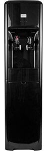 clover d16a water dispenser -hot and cold bottleless with install kit, high capacity -gloss black