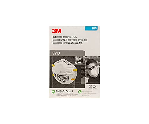 3M Oh/Esd Dust Mask W/Valve 8210 Woodworking 1 Box (20 per Box )