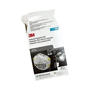 3M Oh/Esd Dust Mask W/Valve 8210 Woodworking 1 Box (20 per Box )