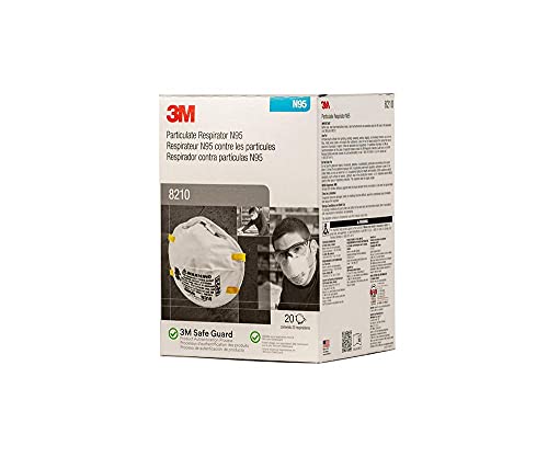 3M Oh/Esd Dust Mask W/Valve 8210 Woodworking 1 Box (20 per Box )