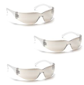 pyramex safety intruder eyewear (3 pair pack) (indoor/outdoor mirror)