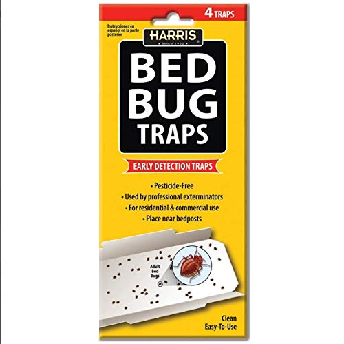 Harris All Natural Bed Bug Traps, 2 Pack, 4 traps each