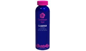 caribbean spa clarifier to clear cloudy water in hot tubs, jacuzzis, whirlpools, thermospas, and more presented by pool stuff express