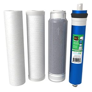 aquatic life reverse osmosis 10” replacement filter cartridges kit (carbon)