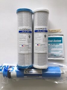 ge hydronix smart water ro gxrm10 pre & post reverse osmosis filters 50 gpd ge fxwtx ge fx12p ge fx12m annual replacement filter pack