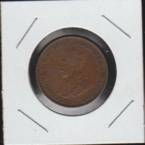 1932 AU Crowned Bust Left Halfpenny Choice About Uncirculated