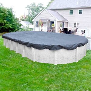 Pool Mate 461218PM Winter Pool Cover, Classic Blue, 12 x 18 ft Above Ground Pools