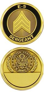 u.s. army / sergeant e-5 - challenge coin 3015