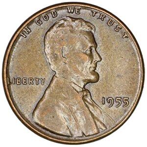 1955 P Lincoln Wheat Penny Seller Good