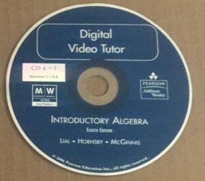 digital video tutor introductory algebra eighth edition cd 4 of 7 sections 5.1-5.8
