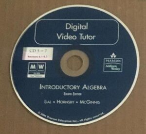 digital video tutor introductory algebra eighth edition cd 5 of 7 sections 6.1 - 6.7