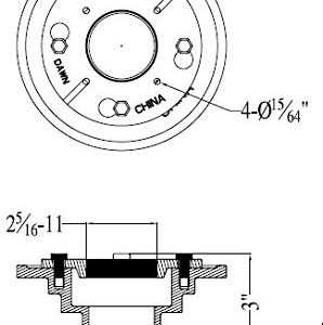 Dawn STB060205 Contemporary Shower Drain Base