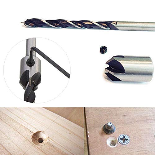 Yakamoz 7Pcs HSS Countersink Drill Bits Set High Speed Steel Counter Sink Bit for Wood Carpentry Reamer Woodworking Tool