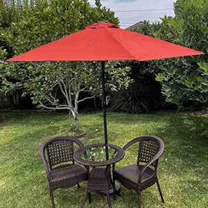 BELLRINO DECOR Replacement BRICK STRONG & THICK Umbrella Canopy for 9ft 6 Ribs BRICK (Canopy Only)