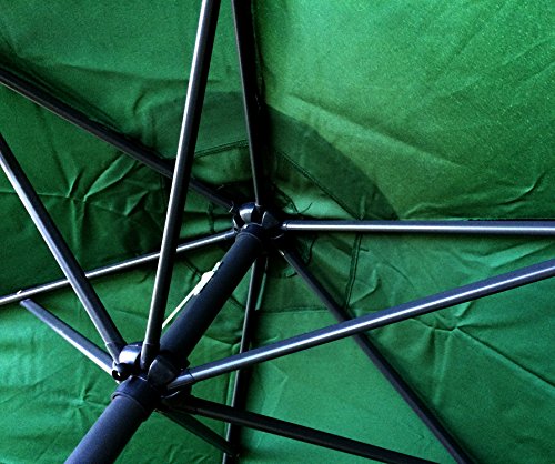 BELLRINO DECOR Replacement Hunter Green STRONG & THICK Umbrella Canopy for 9ft 6 Ribs (Canopy Only)