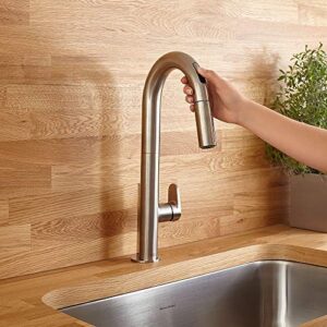American Standard 4931380.075 Beale Single-Handle Pull Down Kitchen Faucet with Selectronic Hands-Free Technology in Stainless Steel