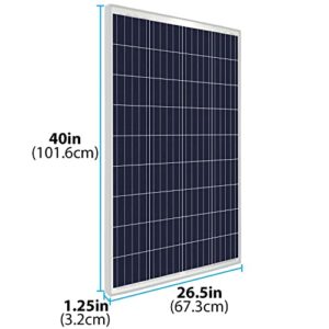 100 Watts 100W Solar Panel 12V - 18V Poly Off Grid Battery Charger for RV