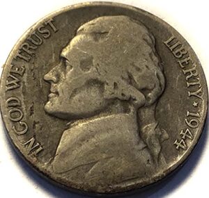 1944 p jefferson silver nickel seller fine