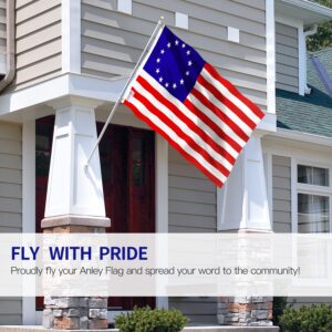 ANLEY Fly Breeze 3x5 Foot Betsy Ross Flag - Vivid Color and Fade Proof - Canvas Header and Double Stitched - United States Flags Polyester with Brass Grommets 3 X 5 Ft