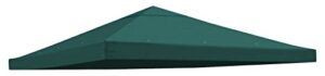 benefitusa replacement 10'x10'gazebo canopy top patio pavilion cover sunshade plyester single tier-green