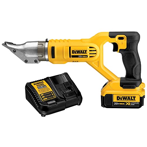 DEWALT 20V MAX Metal Shear Kit, Swivel Head, 18GA (DCS491M2)