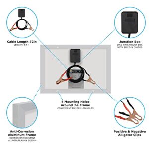 10 Watt Polycrystalline Solar Panel Charger for Deep Cycle Battery