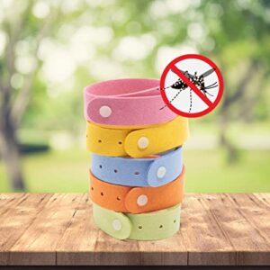 RiptGear Mosquito Bracelets - 15 Pack of Mosquito Bracelets for Kids and Adults, Insect Bracelet, Citronella Wristband - DEET Free Mosquito Wristbands, Camping Accessories