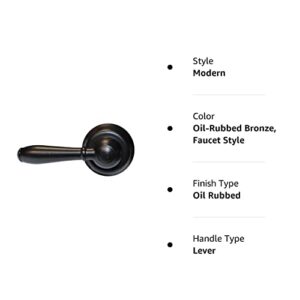 Korky 6081BP Strongarm Tank Lever Universal to Fit Front Angled Side Left and Right Mount Toilets, Oil-Rubbed Bronze, Faucet Style