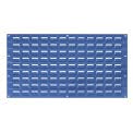 Global Industrial Louvered Wall Panel, 18x19, Blue - Lot of 4