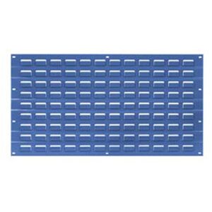 global industrial louvered wall panel, 18x19, blue - lot of 4