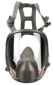 3m safety 142-6900 safety reusable full face mask respirator, dark grey, large