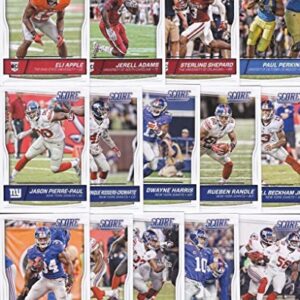 New York Giants 2016 Score EXCLUSIVE Factory Sealed Team Set with Eli Manning, Odell Beckham, Eli Apple Rookie Card plus