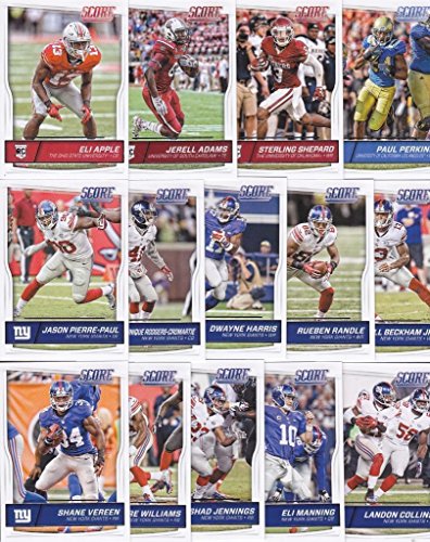 New York Giants 2016 Score EXCLUSIVE Factory Sealed Team Set with Eli Manning, Odell Beckham, Eli Apple Rookie Card plus