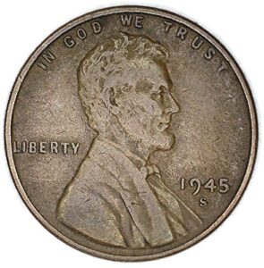 1945 s lincoln wheat penny good