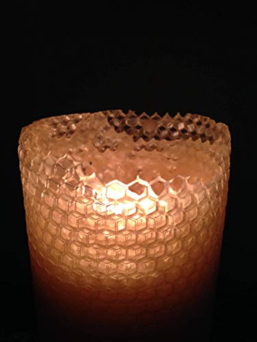 6 Inch Hand-Rolled Beeswax Pillar Candle by Little Bee of Connecticut