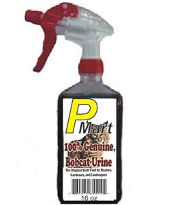 the pee mart - bobcat urine scent tag combo 16 fl oz e-z trigger spray