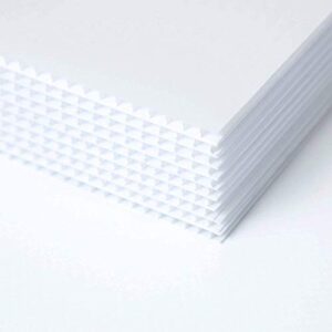 10 pack 18x24" corrugated plastic sign blank- white