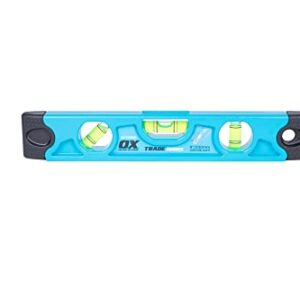 OX TOOLS Trade 10-Inch Torpedo Level - Magnetic & Three Vials