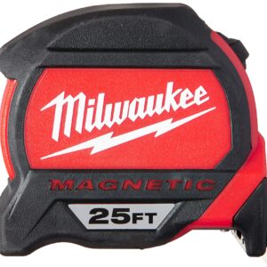 Milwaukee Tool 48-22-7125 Magnetic Tape Measure 25 ft x 1.83 Inch