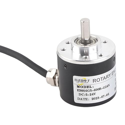 Magnetoelectric Incremental Rotary Encoder Wide Voltage AB Two Phases Shaft 6mm 600P/R DC5V-24V