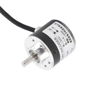 Magnetoelectric Incremental Rotary Encoder Wide Voltage AB Two Phases Shaft 6mm 600P/R DC5V-24V