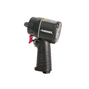 husky h4435 1/2" compact impact wrench air tool, black